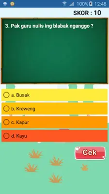 Ujian Bahasa Jawa Sekolah Dasar android App screenshot 1