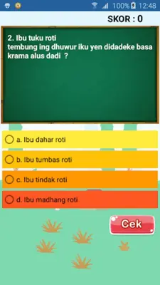 Ujian Bahasa Jawa Sekolah Dasar android App screenshot 2